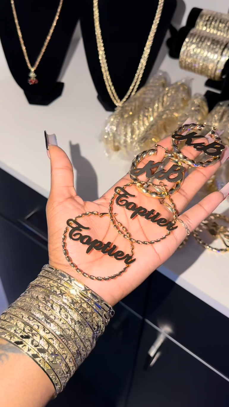 Customized Name Hoops