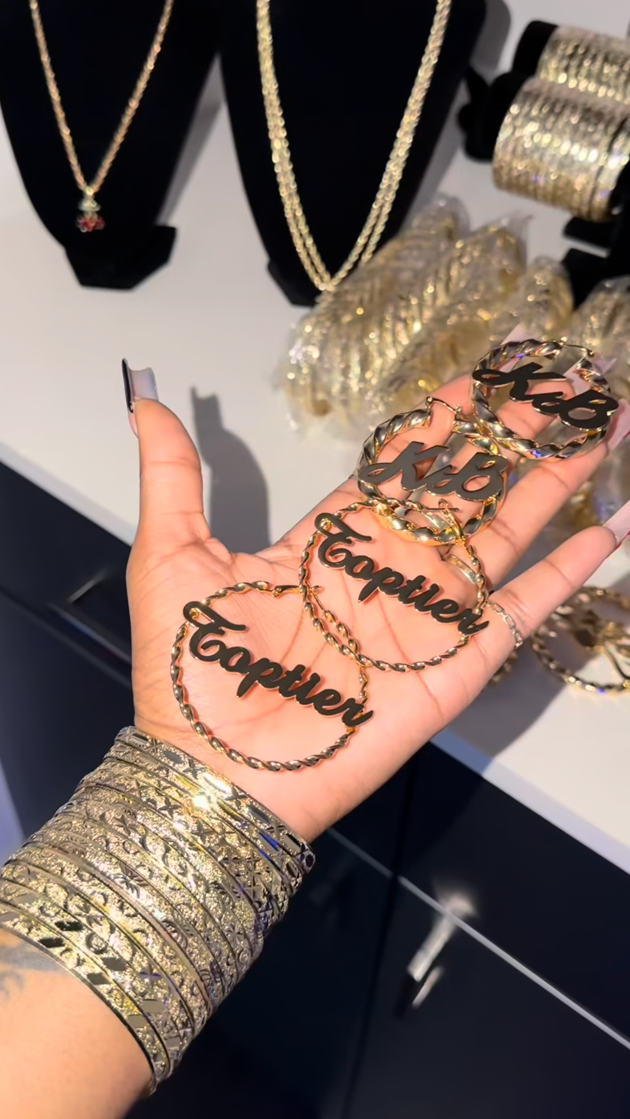 Customized Name Hoops