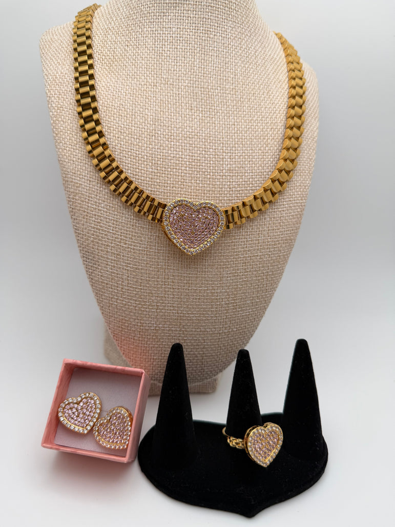 Heart Of Gold Rolex Set