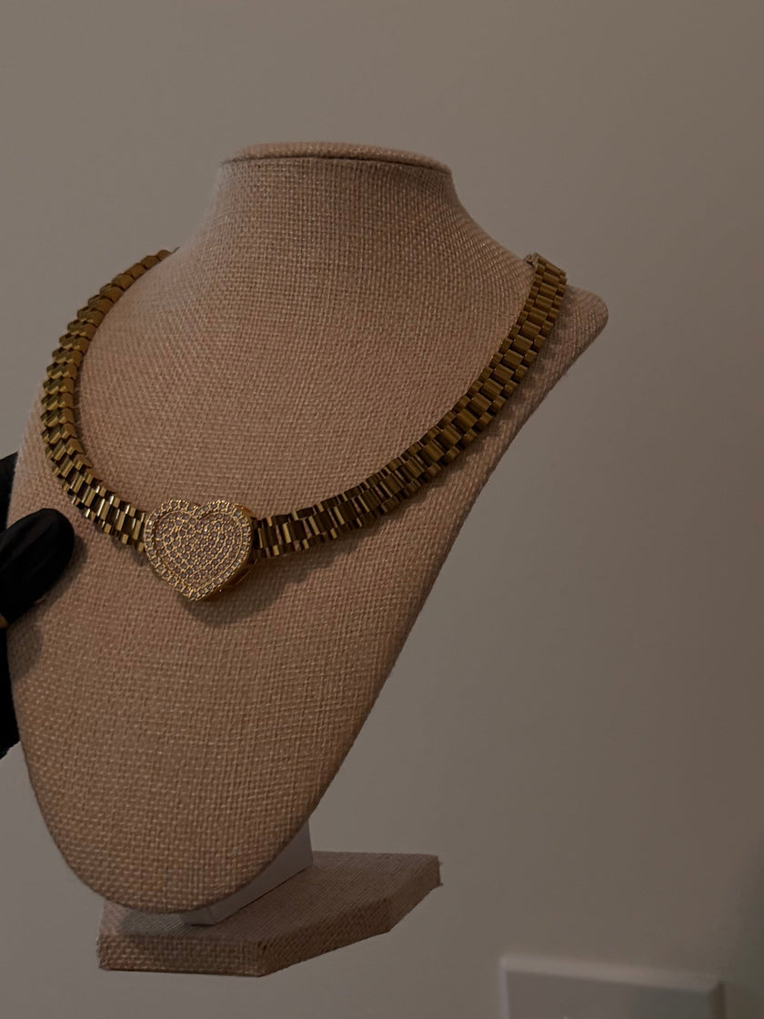 Heart Of Gold Rolex Chain