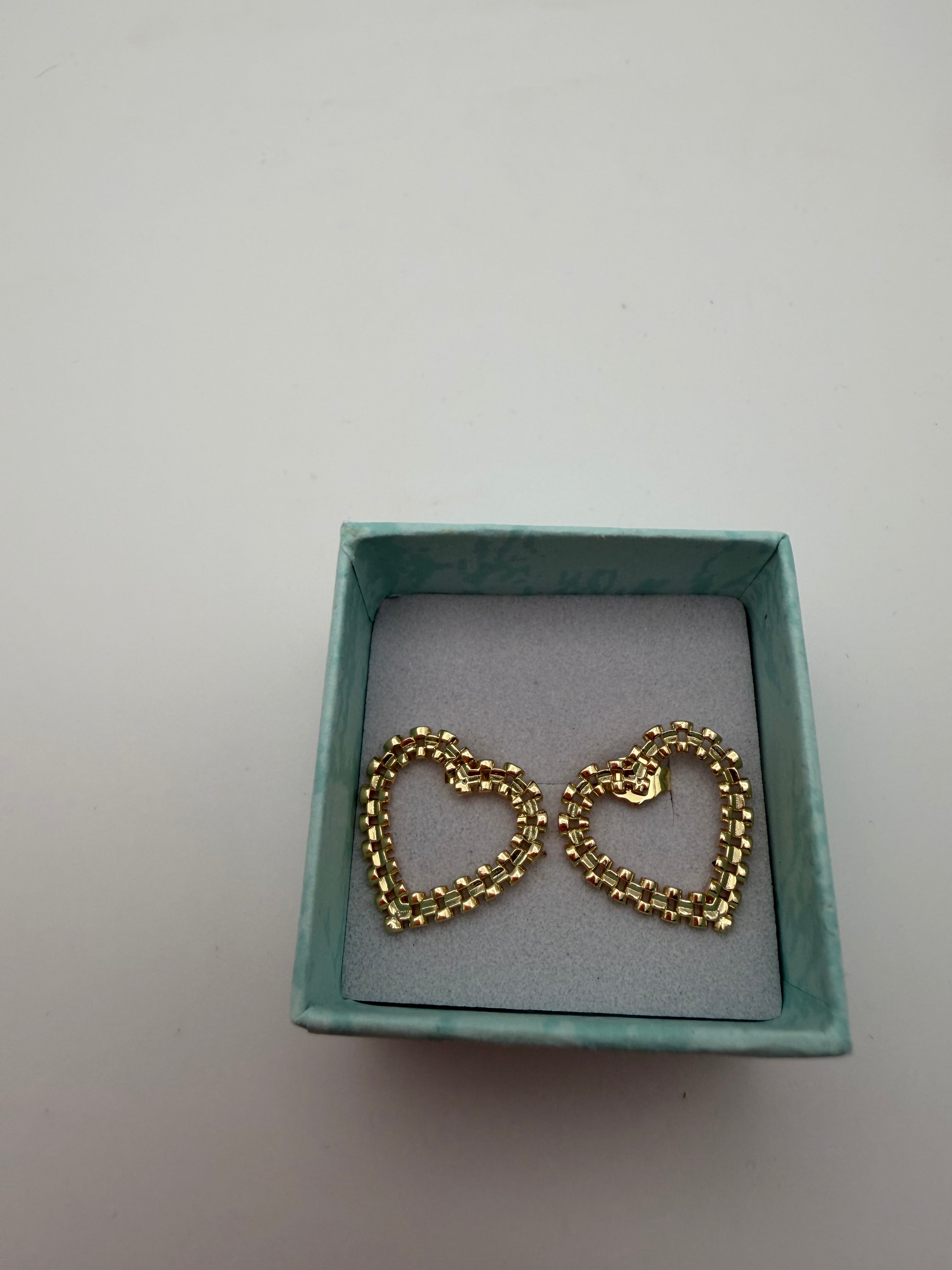 Rolex Heart Earrings