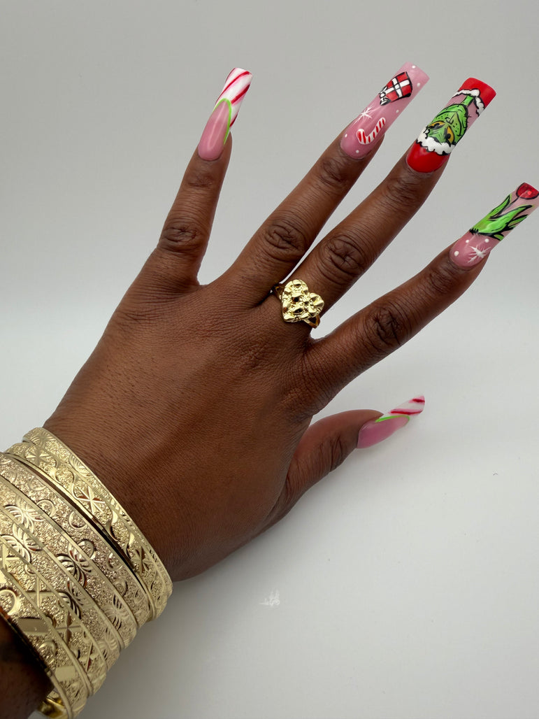 Nugget Heart Ring