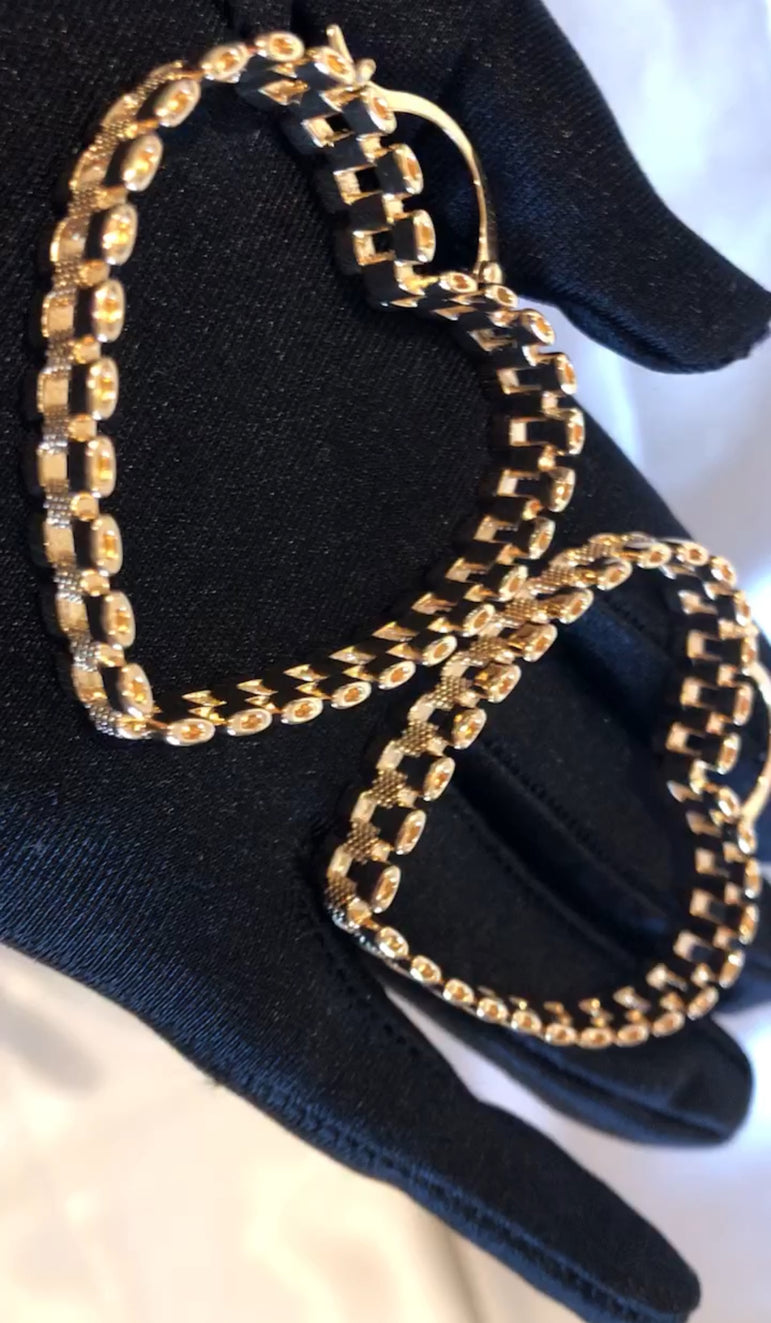 Heart Rolex Hoops